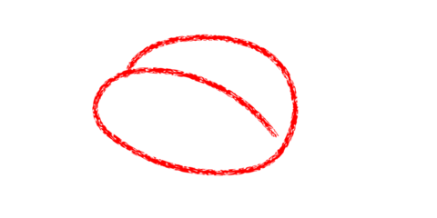 hand drawing different circles isolated on the transparent background, Handwritten red circle. For marking text, numbers, marker pen, pencil, logo, hand-drawn doodle grunge circle highlights