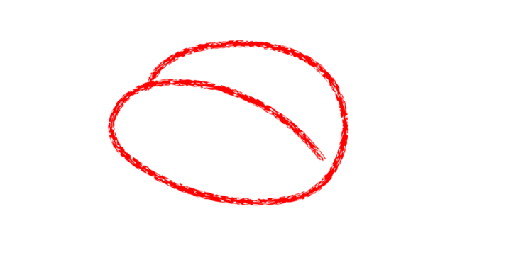 hand drawing different circles isolated on the transparent background, Handwritten red circle. For marking text, numbers, marker pen, pencil, logo, hand-drawn doodle grunge circle highlights