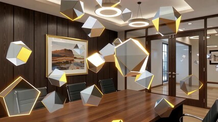 Interior Destruction Falling Debris Chaos Scene