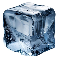 ice cubes ; isolated on a transparent background