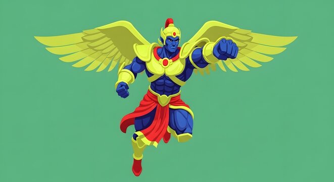 Dynamic, versatile, and easily maskable asset for animation, video games, motion graphics, and cultural storytelling. Symbolizes speed and strength