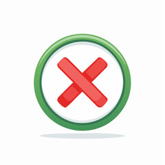 Obraz premium prohibited or crossed icon