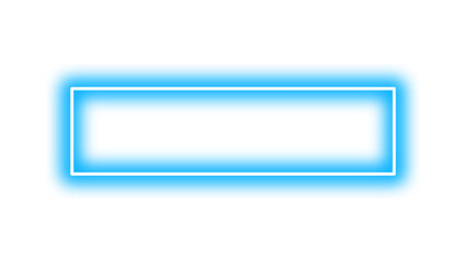 Blue Neon Frame – Bold Rectangular Border Design