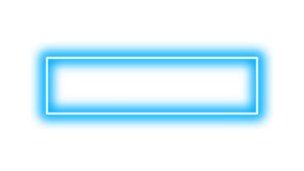 Blue Neon Frame – Bold Rectangular Border Design
