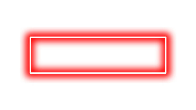 Red Neon Frame &ndash; Bold Rectangular Border Design