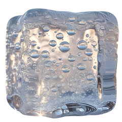 ice cubes ; isolated on a transparent background