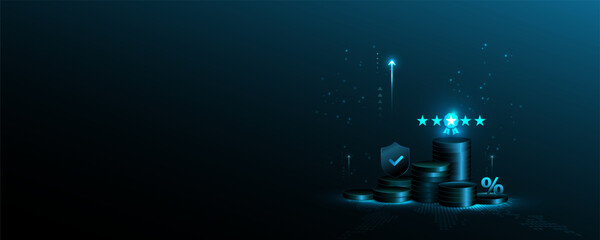 technology background picture Investment concepts, finance, marketing