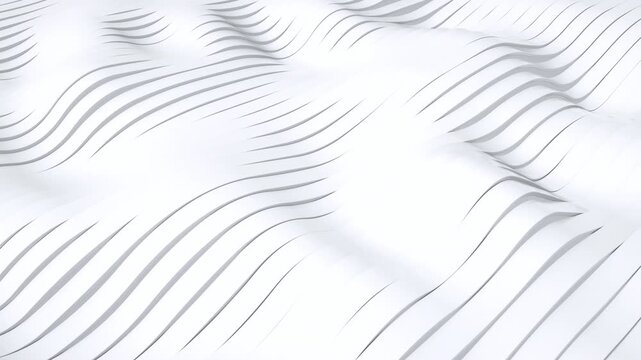 4k abstract wave background with white lines