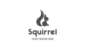 abstract squirrel company logo design