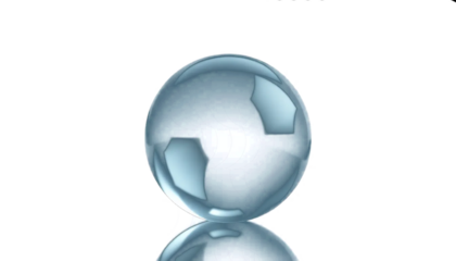 clear crystal orb sphere, glossy surface, soft refraction, minimal light reflection, mystical elegant style, isolated transparent background.