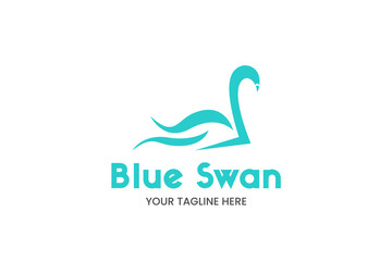 abstract business logo swan