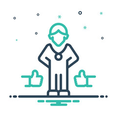 Mix icon for employee recognition