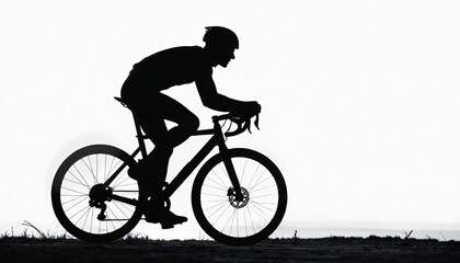 Cyclist in Silhouette