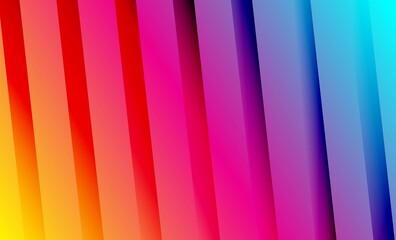 Fractal Glass Gradient Texture background, Ribbed fractal glass effect with bright cyan red yellow dreamy gradient wallpaper. Ribbed fractal glass texture background. Blending rich deep and geometry.