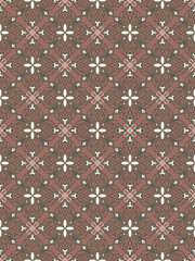 Floral damask oreintal seamless pattern warm color.Geometric motif flower ornament hand drawn vector element.Ethnic traditional Indian,Arabian,tribal illustration.For print,fabric,carpet,wrap,decorate