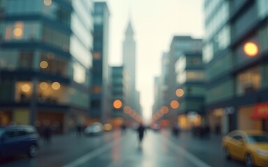 Blurred Modern Buildings with Vintage Filter. High quality