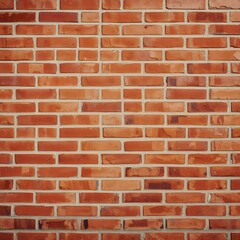 Fototapeta premium Vibrant red brick wall texture, featuring classic masonry patterns. This durable architectural background is perfect for construction, rustic design, and urban aesthetics