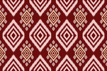 Illustration of abstract ikat pattern seamless.