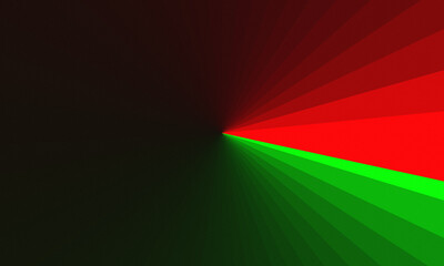 Abstract Geometric Radial Gradient Pattern in Red, Green, and Black | Modern Background Texture for Design and Marketing.