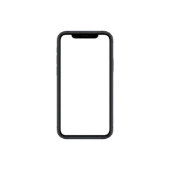 Modern Smartphone with Blank Screen and Subtle Background