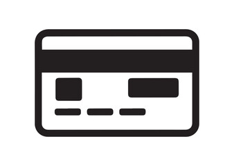 Credit card icon, Credit card solid vector