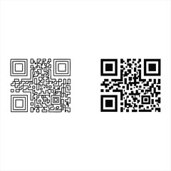 QR Code Technology: Digital data encoded in two distinct QR codes, each with its unique pattern of black squares, symbolizing the ever-evolving world of information exchange. 