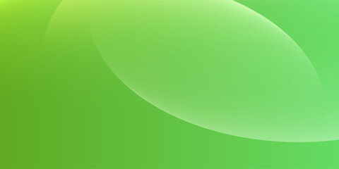 Green Abstract Wave Background with Smooth Gradient and Transparent Curves. Modern Trendy design in Vector Illustration