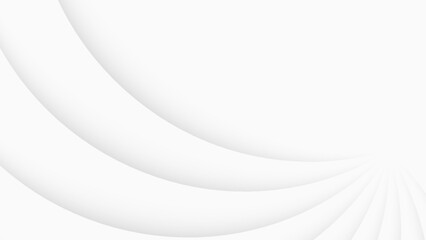 White Abstract Curved Lines Background with Soft Gradient. Modern creative trendy design in vector illustration