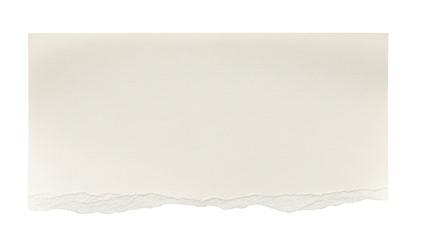 Torn paper piece transparent background cutout png