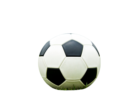 Firefly_Realistic soccer ball on a grassy field - Firefly_Realistic soccer ball on a grassy field