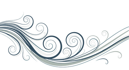Fototapeta premium Elegant abstract swirling lines and decorative curves creating a sense of movement and grace.