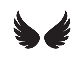 Obraz premium Wing icon, Wing solid vector