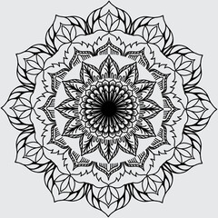 Floral mandala design 
