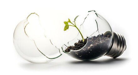 Sprout in Shattered Bulb: Renewal and Growth