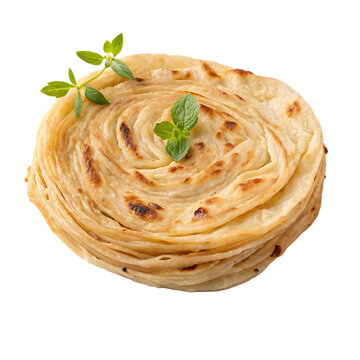 Kerala parotta isolated on transparent background png