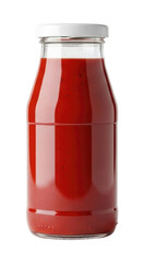 Glass jar of tomato sauce transparent background cutout png