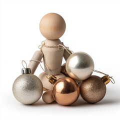 silver christmas balls