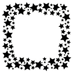 Elegant golden stars frame a celebratory space perfect for invitations, announcements, and festive designs