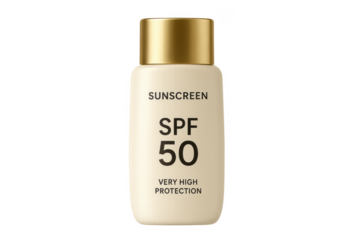 Sunscreen lotion bottle spf 50 very high uv protection