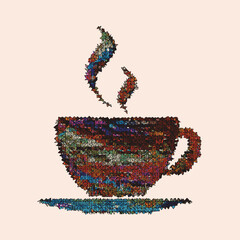 Mosaic Coffee Idea Logo Design