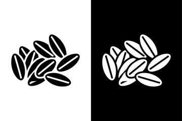 Cumin Silhouette Vector Illustration. Healthy Herb and Spice Icon Design