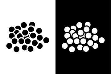 Black Pepper Spice Vector Illustration. Modern Silhouette Icon for Kitchen and Food Design