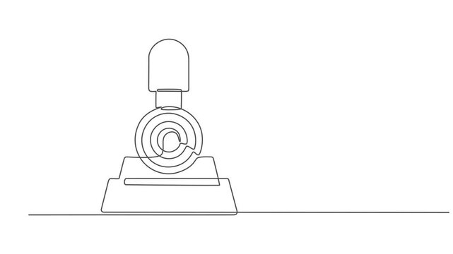 Lever animation continuous one line drawing, Lever Outline Icon, Vector illustration, Lever icon set, vector illustration on white background, Full length animation illustration. High quality. minimal