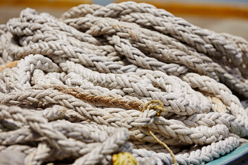rope on a boat