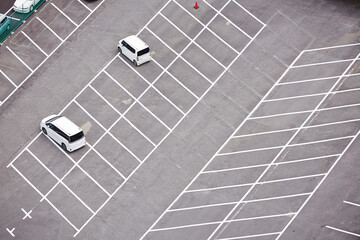 Fototapeta premium Parking in the outdoor parking lot