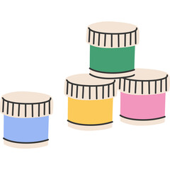 Colorful Thread Spools Isolated On White Background Sewing Craft Supplies Vibrant Colors For Needlework And Tailoring Projects