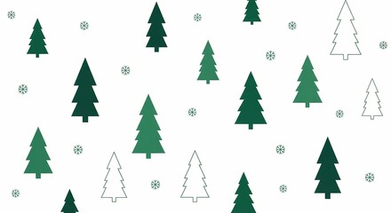 Obraz premium christmas tree seamless pattern