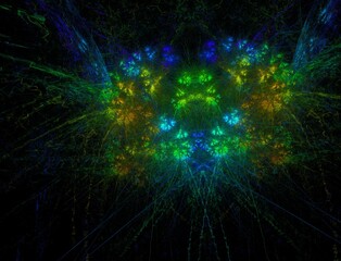 Imaginatory fractal abstract background Image
