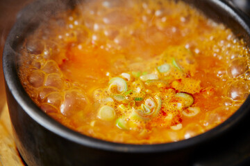 Pork and Kimchi Stew ,Korean food 