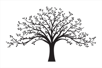 Fototapeta premium vector tree silhouette